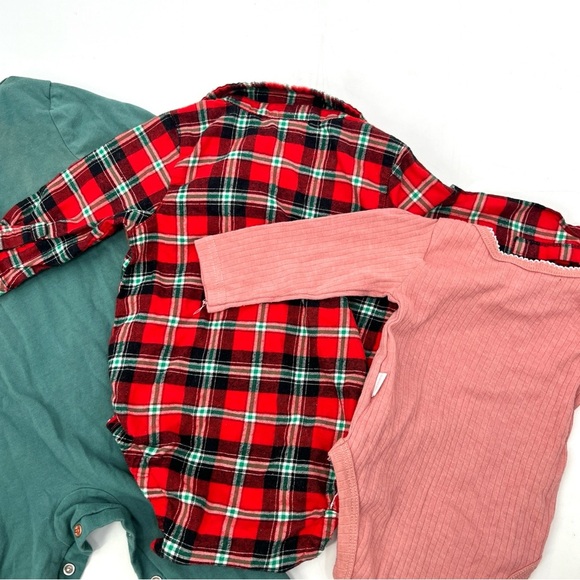 Lot of 3-Piece Baby Long Sleeve Bundle: 2 Tops, 1 Pajama Size 6-9 Months - Picture 10 of 12